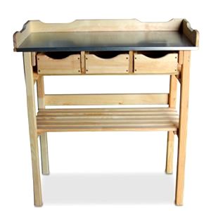best-wooden-potting-bench GardenDepot24 Wooden Potting Table