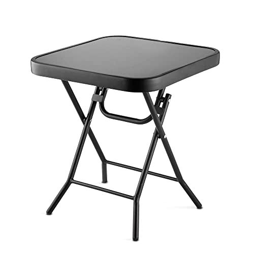 best-bbq-side-tables Silver & Stone Small Fold Up BBQ Side Table