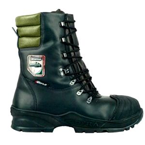 best-chainsaw-safety-boots Cofra Power Chainsaw Safety Leather Boots - Class 2 Steel Toe Wide Water Resistant
