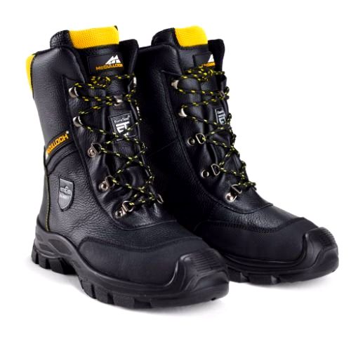 best-chainsaw-safety-boots McCulloch CLO042 Chainsaw Protective Leather Boots