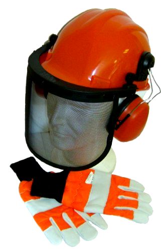 best-chainsaw-safety-helmet Chainsaw Safety Helmet/Hard Set & Large Gloves