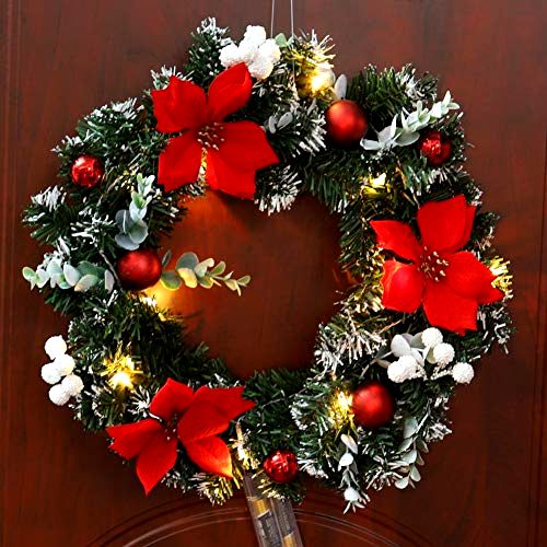 best-christmas-wreath Handfly Christmas Wreath with LED Lights