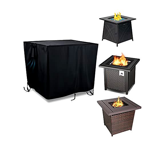 best-fire-pit-covers TheElves Square Patio Fire Pit Cover