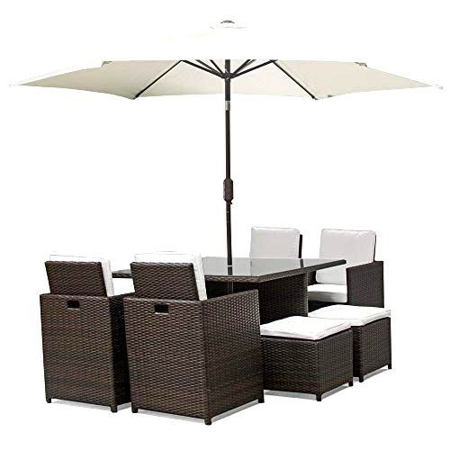 best-garden-furniture-to-leave-outside Harts Premium Rattan Dining Set