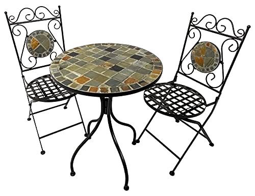 best-garden-furniture-to-leave-outside Woodside Mosaic Garden Dining Set