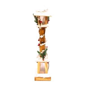 best-outdoor-christmas-decorations The Christmas Workshop Snow Lamppost Ornament