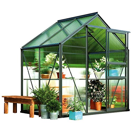 best-polycarbonate-greenhouses Garden Grow Polycarbonate Greenhouse (6x4)