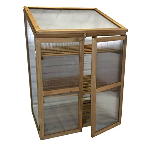 best-polycarbonate-greenhouses Selections Wooden Polycarbonate Mini Greenhouse
