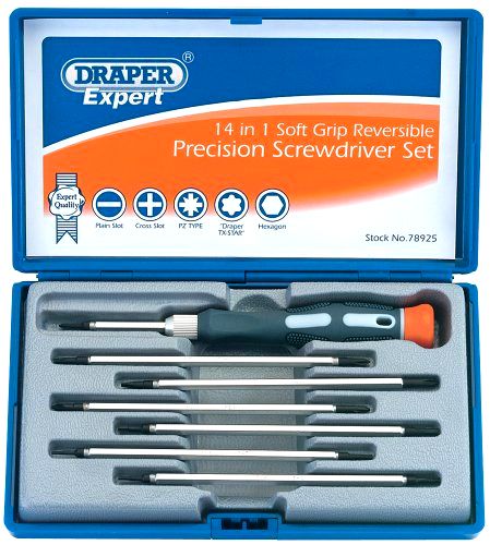 best-precision-screwdriver-sets Draper Expert 78925 14 in 1 Reversible Precision Screwdriver Set