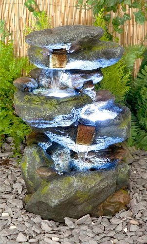 best-self-contained-water-feature Bekko Falls 3 Tier Cascading Water Feature