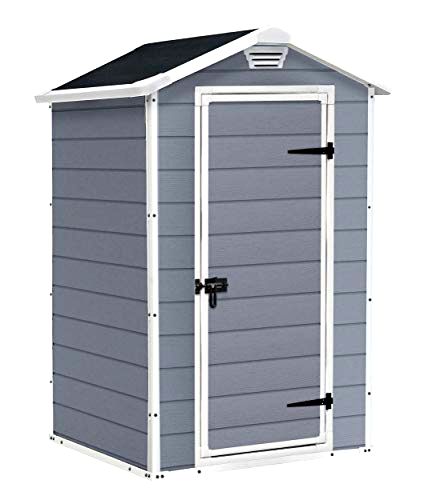 best-small-shed Keter Manor Outdoor Plastic Garden Storage Shed, 4 x 3 feet