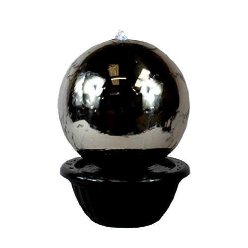 best-sphere-water-feature Direct Global Trading 40cm Sphere Stainless Steel Water Feature