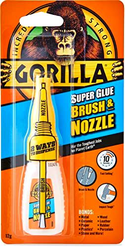 best-super-glue Gorilla J0026 Super Glue 2-in-1 Brush & Nozzle