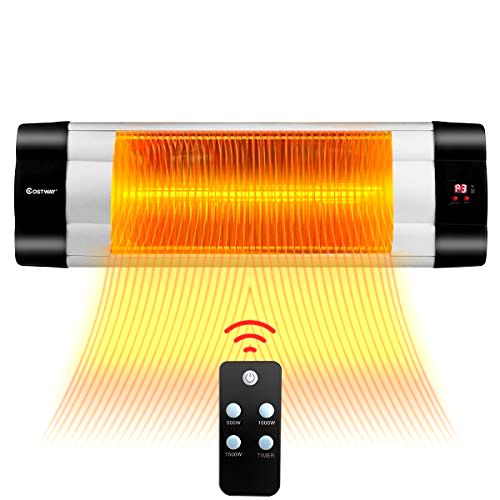 best-wall-mounted-patio-heaters Costway Wall Mounted Infrared Patio Heater