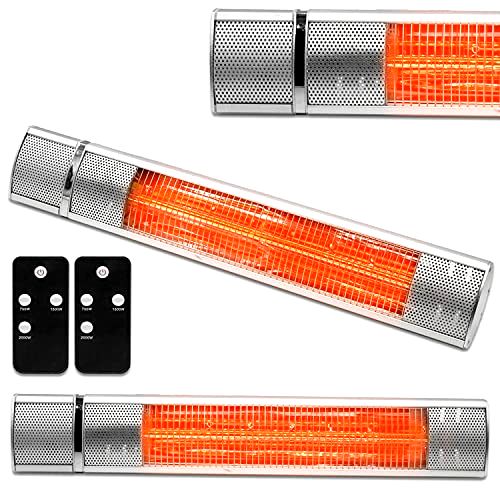best-wall-mounted-patio-heaters Futura Deluxe Wall Mounted Electric Patio Heater