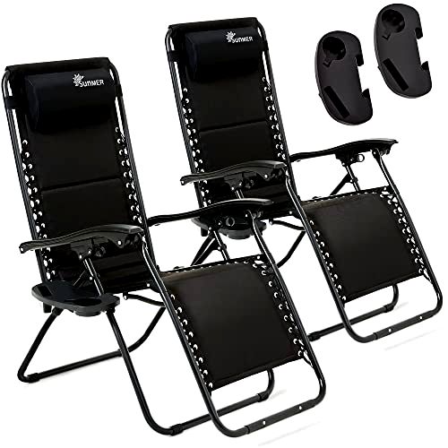 best-zero-gravity-chairs SUNMER Sun Lounger Padded Zero Gravity Chairs