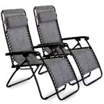 best zero gravity chairs VonHaus Premium Heavy Duty Textoline Zero Gravity Chair