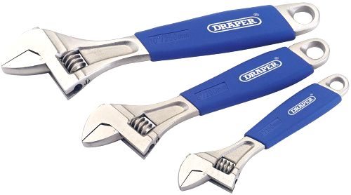 best-adjustable-spanners Draper 88598 3-Piece Soft-Grip Adjustable Wrench Set