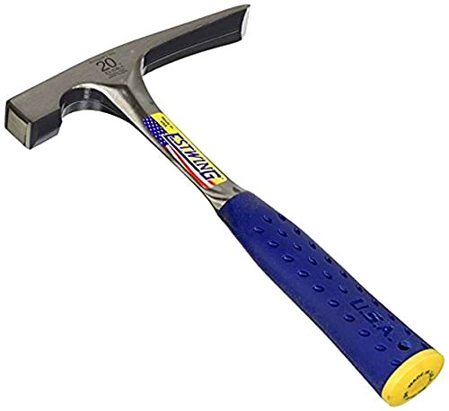 best-brick-hammers Estwing E3-20BLC 20-Ounce Mason Hammer with Vinyl Nylon Cushion Grip