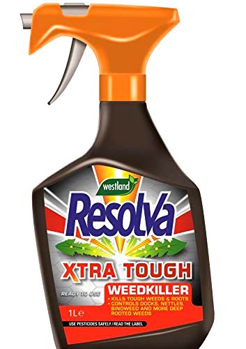 best-dandelion-killer-sprays-for-lawns Resolva 1L Xtra Tough Ready to Use Weedkiller Spray for Lawns