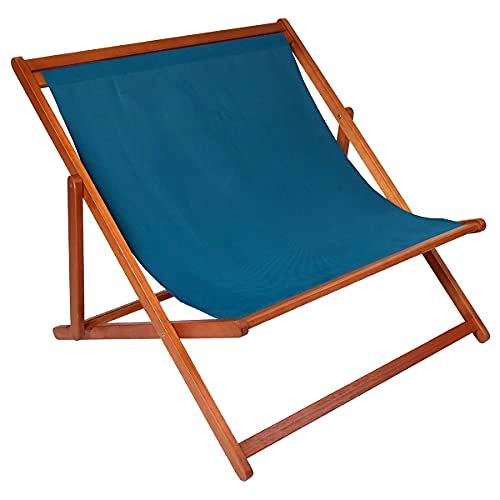 best-deck-chairs-for-your-garden Charles Bentley FSC Eucalyptus Wooden Double Deck Chair