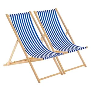 best-deck-chairs-for-your-garden Harbour Housewares Traditional Adjustable Deck Chair