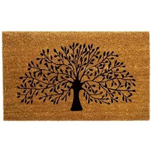 best-door-mat Black Ginger Large Thick Decorative Coir Door Mat