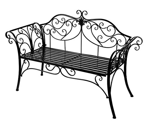 best-garden-bench HLC Decorative Metal Bench