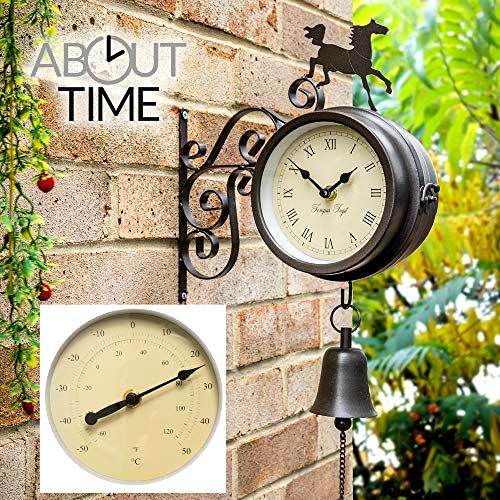 best-garden-clocks Horse and Bell Garden Clock