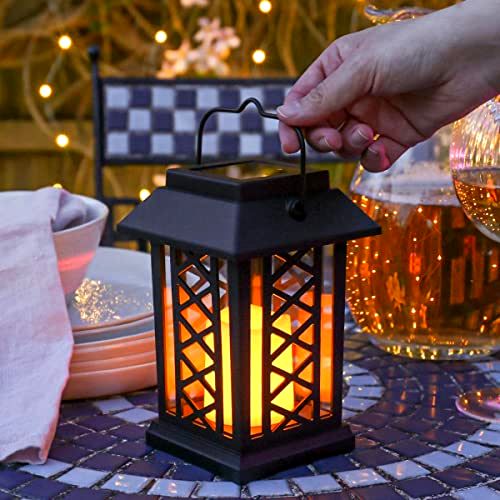best-garden-lantern Festive Lights Garden Candle Lantern - Solar Powered - Flickering Effect