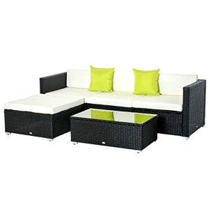 best-garden-sofa-set Outsunny 5PC Rattan Furniture Set Garden