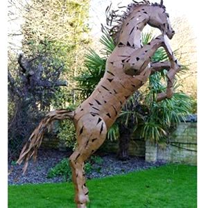 best-garden-statue Outdoor Garden Art Statue Ornament Sculpture Extra Large Rearing Horse