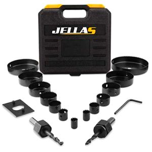 best-hole-saw-sets Jellas 19Pcs Hole Saw Kit