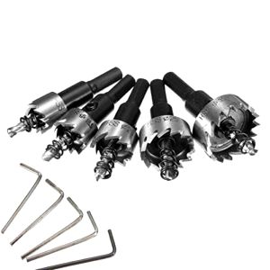 best-hole-saw-sets Mohoo High Speed Stainless Steel Hole Saw 5 pcs
