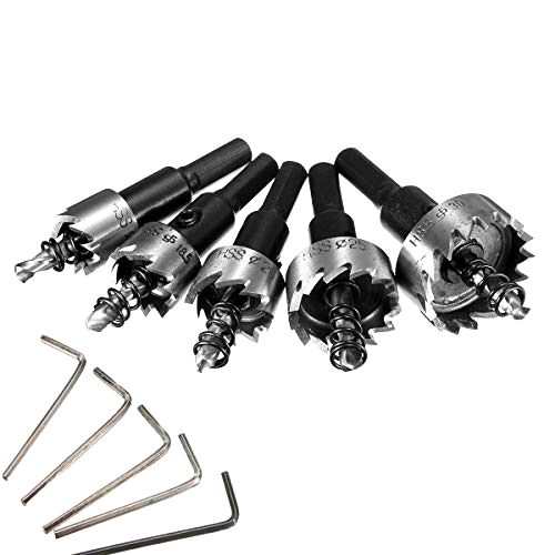 best-hole-saw-sets Mohoo High Speed Stainless Steel Hole Saw 5 pcs