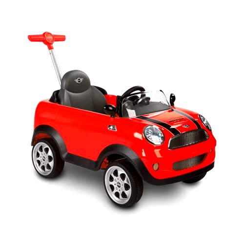 best-manual-ride-on-cars-for-kids Rollplay Mini Cooper Manual Ride on Push Car