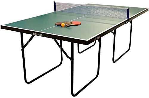 best-outdoor-table-tennis-table Wollowo Green 3/4 Size Junior Table Tennis Table