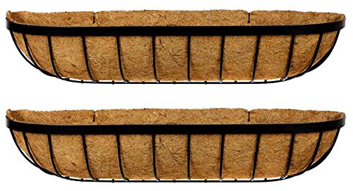 best-trough-planters Ruddings Wood Set of 2 Wall Troughs