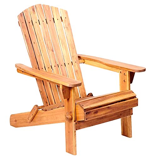 best-wooden-garden-furniture-sets Plant Theatre Adirondack Outdoor Garden Folding Chair