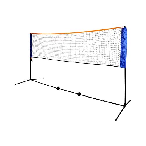 best-badminton-net Oypla Large 5m Adjustable Foldable Badminton Net