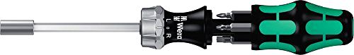 best-ratchet-screwdrivers Wera Kraftform Kompakt 27 RA Ratcheting Screwdriver & 7 Bits, PH/PZ/SL