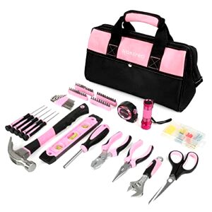 best-home-tool-kits WORKPRO 106-Piece Pink Home Tool Kit