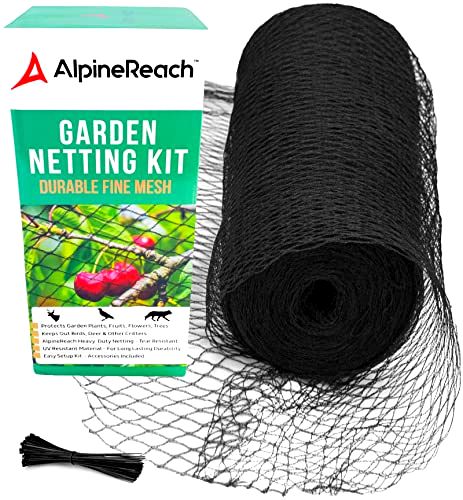 squirrels-digging-up-your-lawn AlpineReach Garden Netting Extra Strong Woven Mesh…