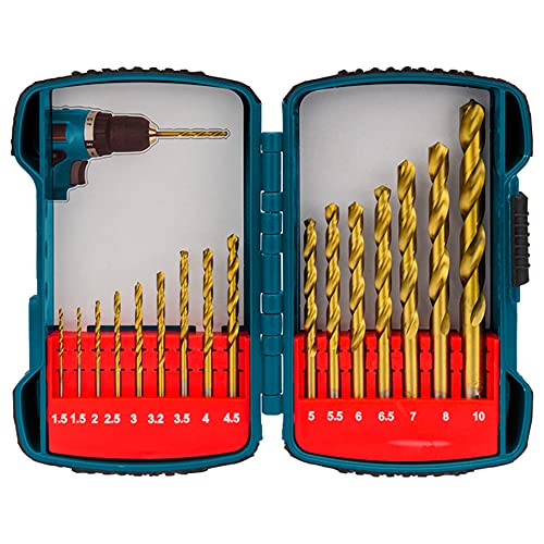 best drill bits for metal Makita Titanium HSS 16 Piece Drill Set