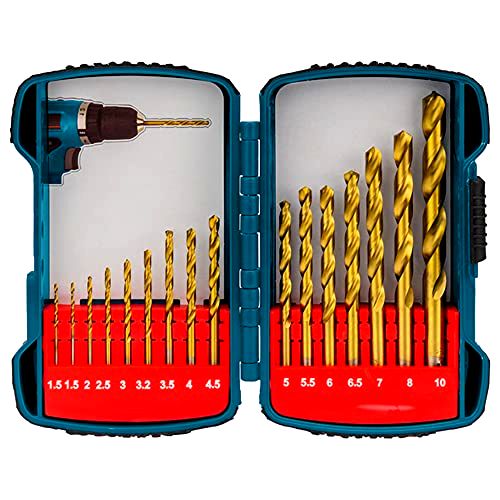 best drill bits for metal Makita Titanium HSS 16 Piece Drill Set