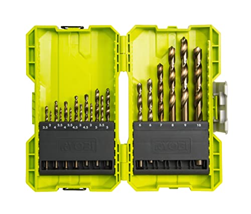 best drill bits for metal Ryobi 19 Piece HSS Drill Bit Set