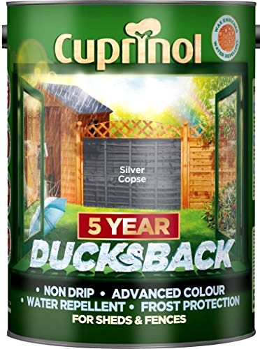 best fence paint Cuprinol Ducksback Silver Copse Fence Paint