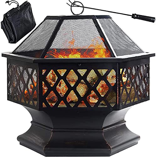 best fire pit Grandma Shark Hexagonal Fire Pit