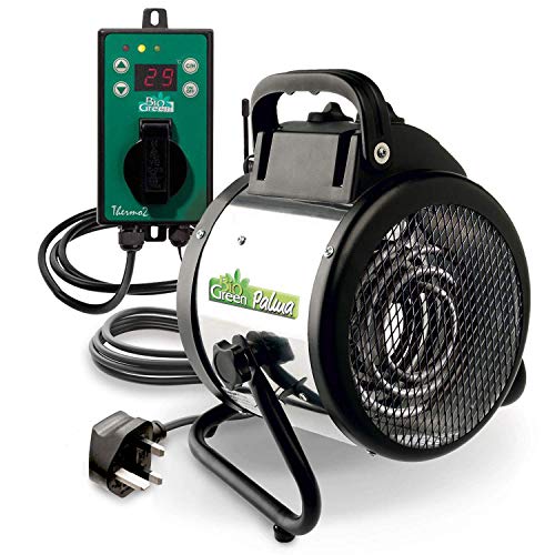 best greenhouse heater Bio Green Palma Greenhouse Heater with Digital Thermostat 2KW