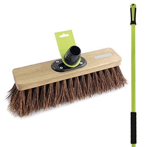 best outdoor broom Charles Bentley 12" Natural Bassine Broom